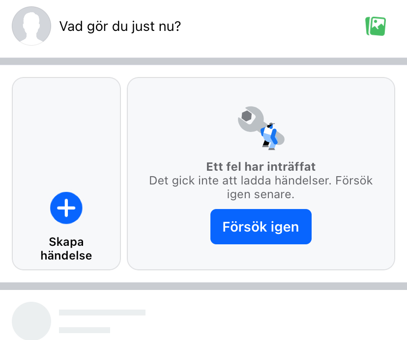 Sociala medier ligger nere!
